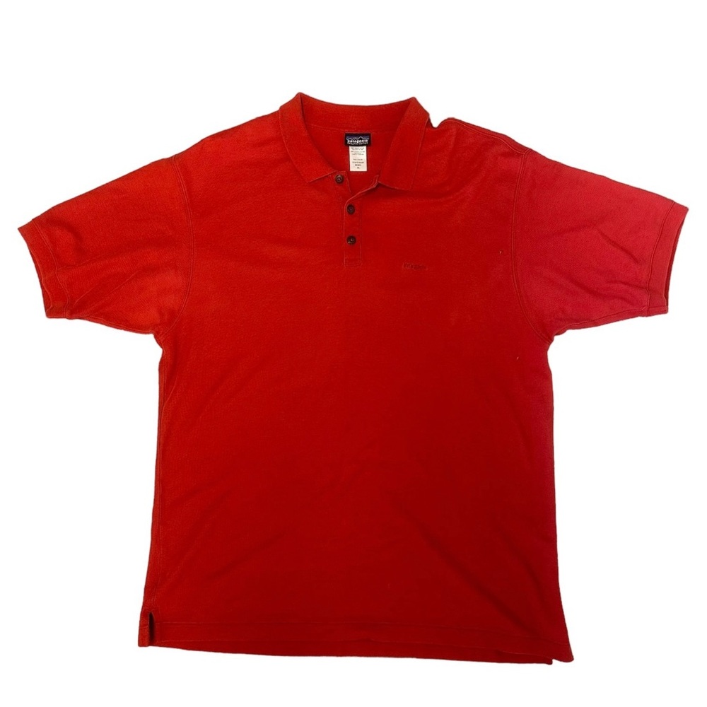 Patagonia Polo Size XL Men's Cotton Outdoors Casual Orange Shirt